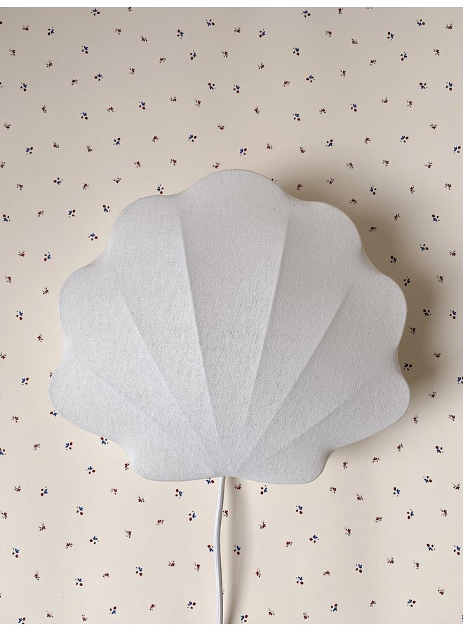 Fabric Lamp Clam - Off White - Konges Slojd