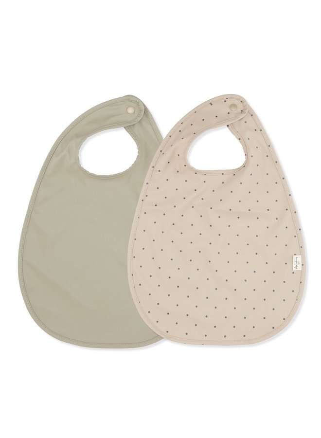 2 pack dinner bib - Dotties magnet - Konges Slojd