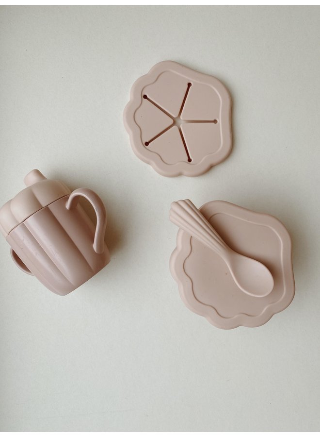 Silicone clam set - Strawberry Ice - Konges Slojd