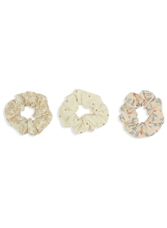 Kiki 3 Pack Scrunschies Small - Print Mix Pack - Konges Slojd