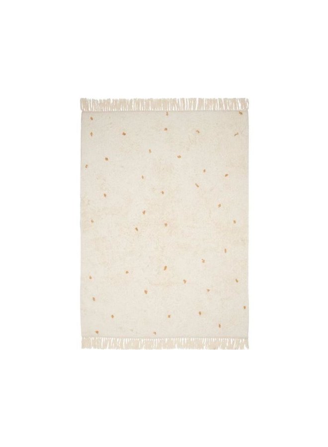 Vloerkleed Dot Natural Ochre - 170x130 - Little Dutch