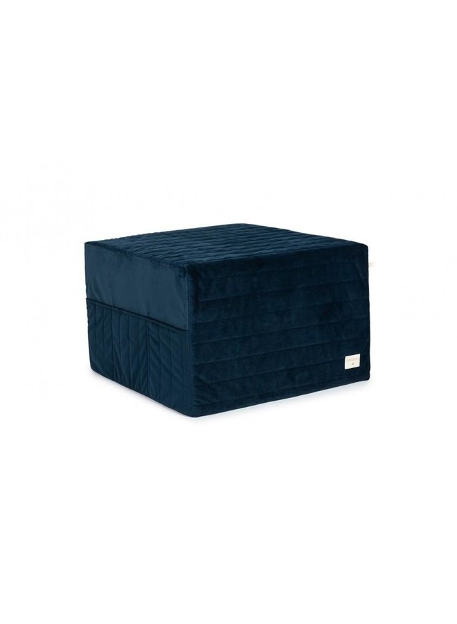Sleepover Mattress Velvet - Night Blue - Nobodinoz