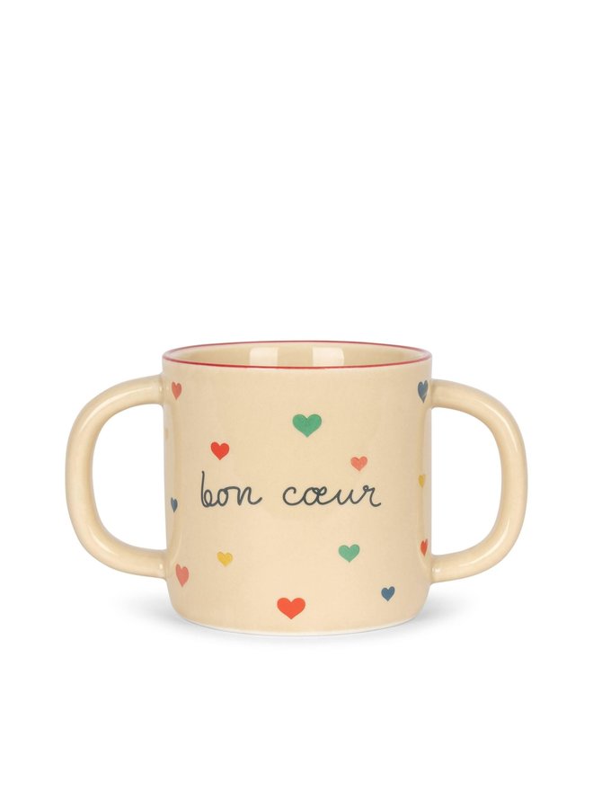 ceramic cup and bowl - bon coeur - konges slojd