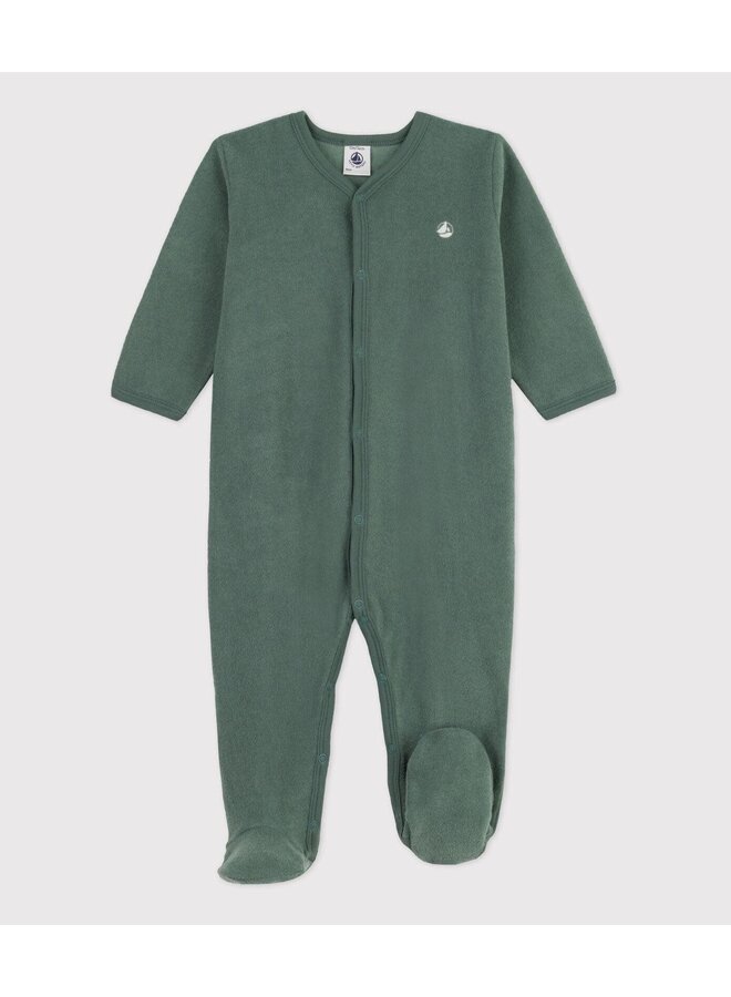 Badstoffen Pyjama - Green - Petit Bateau