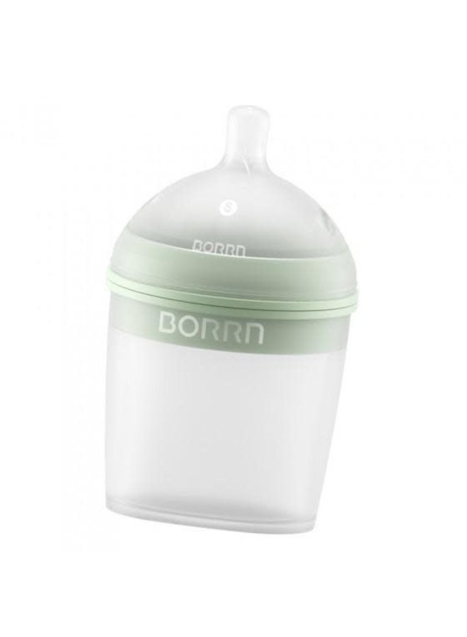 Silicone Babyfles 150ml - Groen - Borrn
