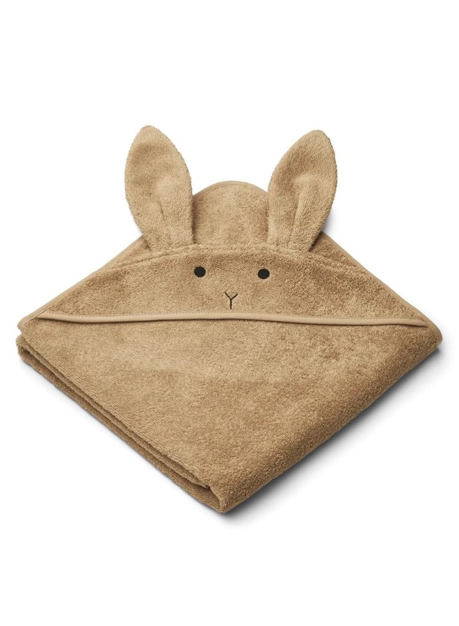 Augusta Hooded Towel - Rabbit Oat - Liewood