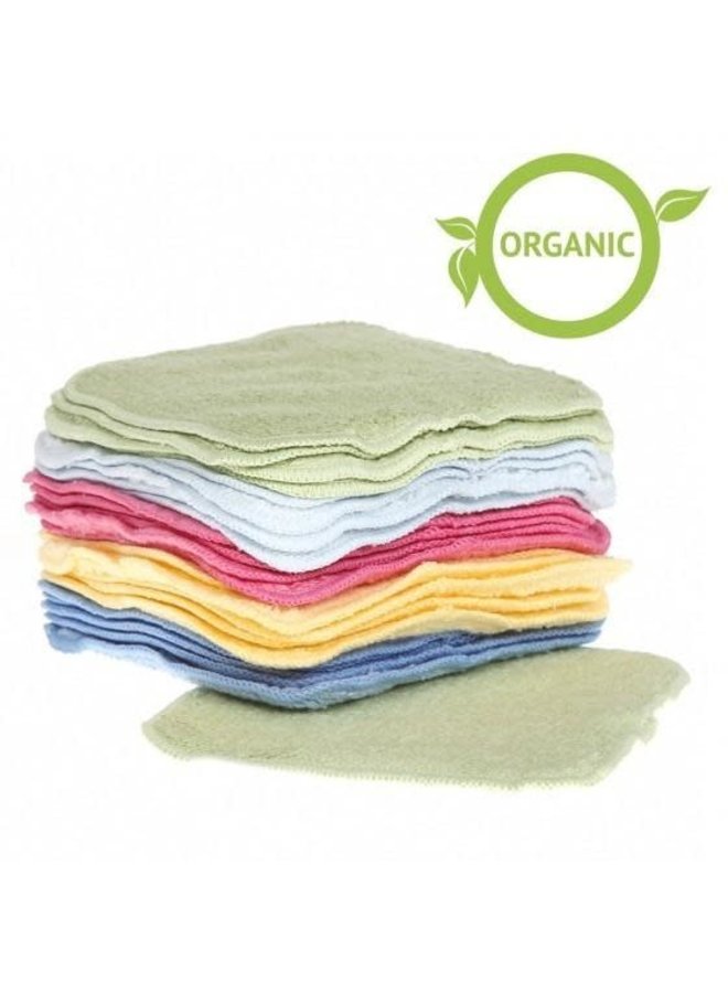 Rainbow Organic Cotton Billendoekjes- Set van 25 - Cheeky Wipes