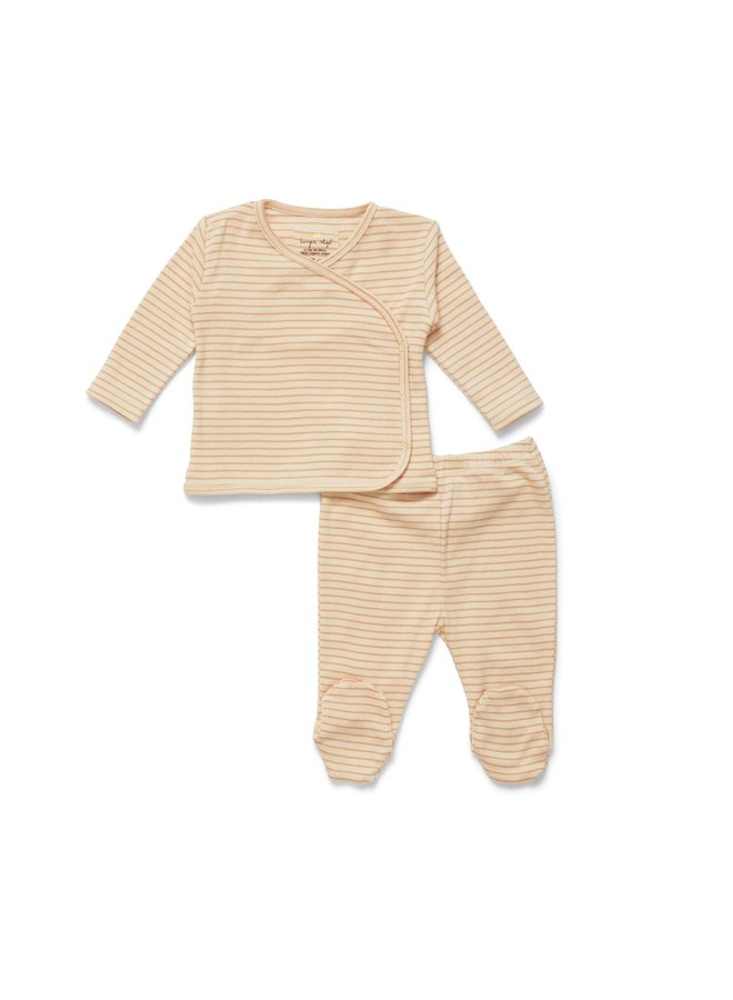 Dio Two Piece Set - Toasted Peach Stripe - Konges Slojd