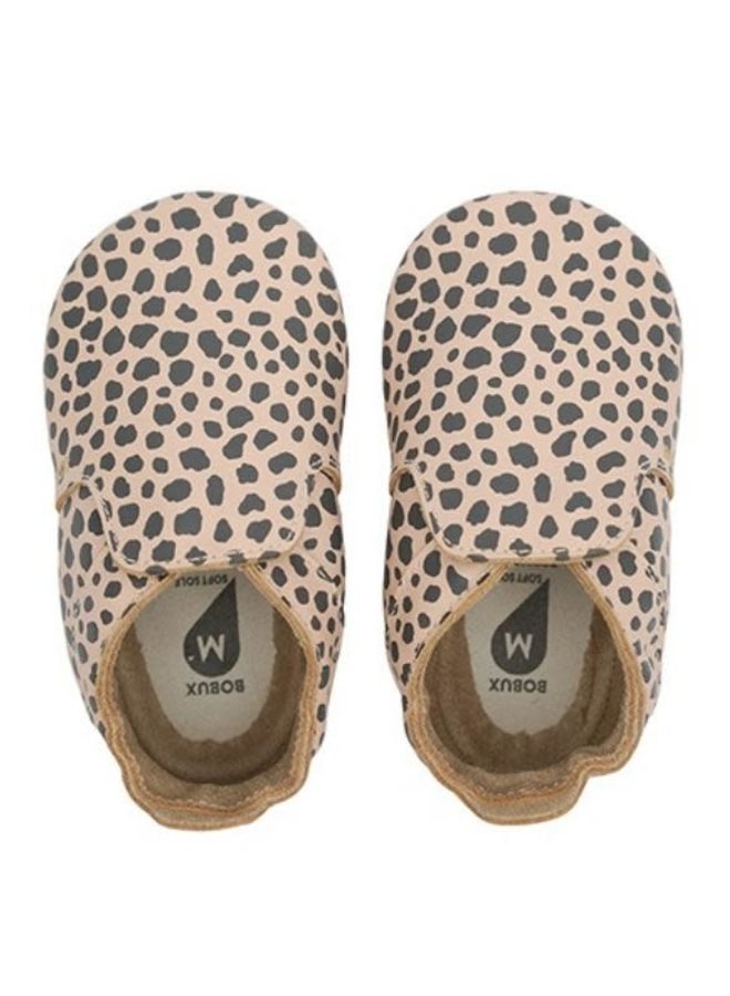 Slofjes Soft Soles - Dalmation Rose - Bobux