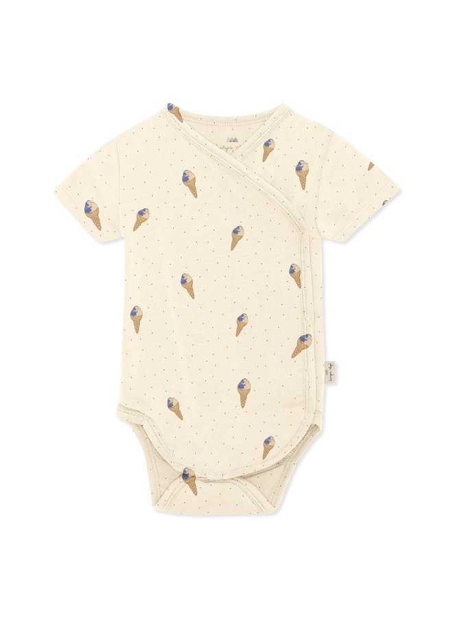 Basic Shortsleeve Newborn Body - Bunny Hug - Konges Slojd