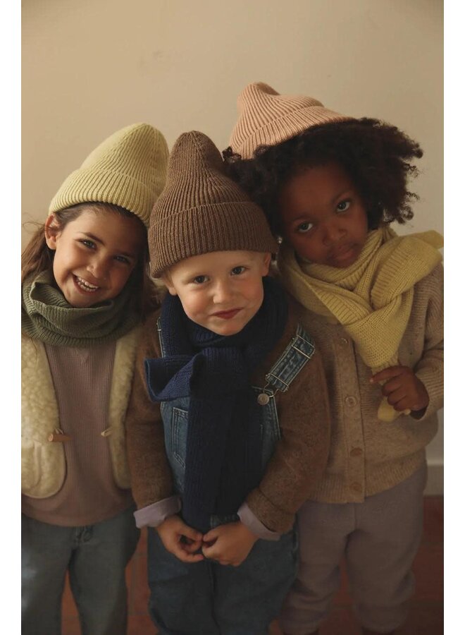 Beanie Fonzie Kids - Mocha - HVID