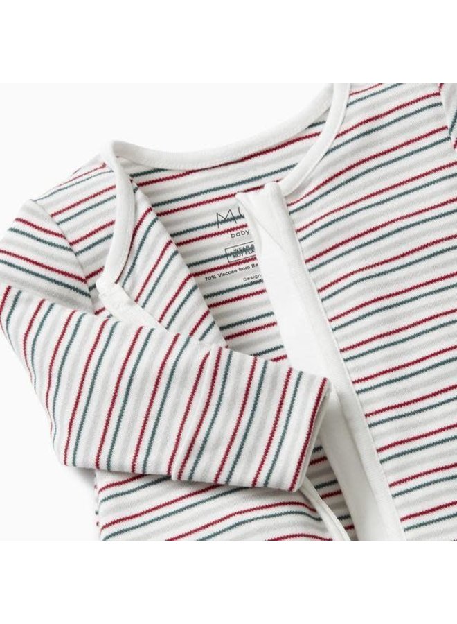 Zip-Up Pyjama - Seasonal Stripe - Mori