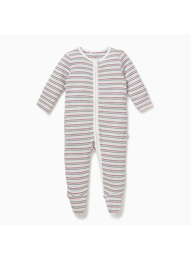 Zip-Up Pyjama - Seasonal Stripe - Mori