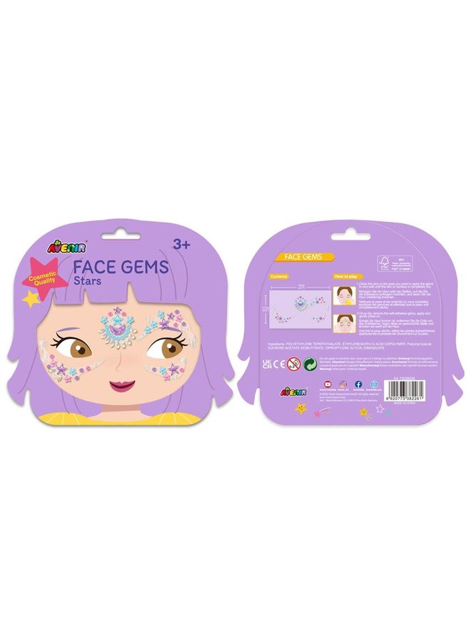 Face Gem Stickers - Stars - Avenir