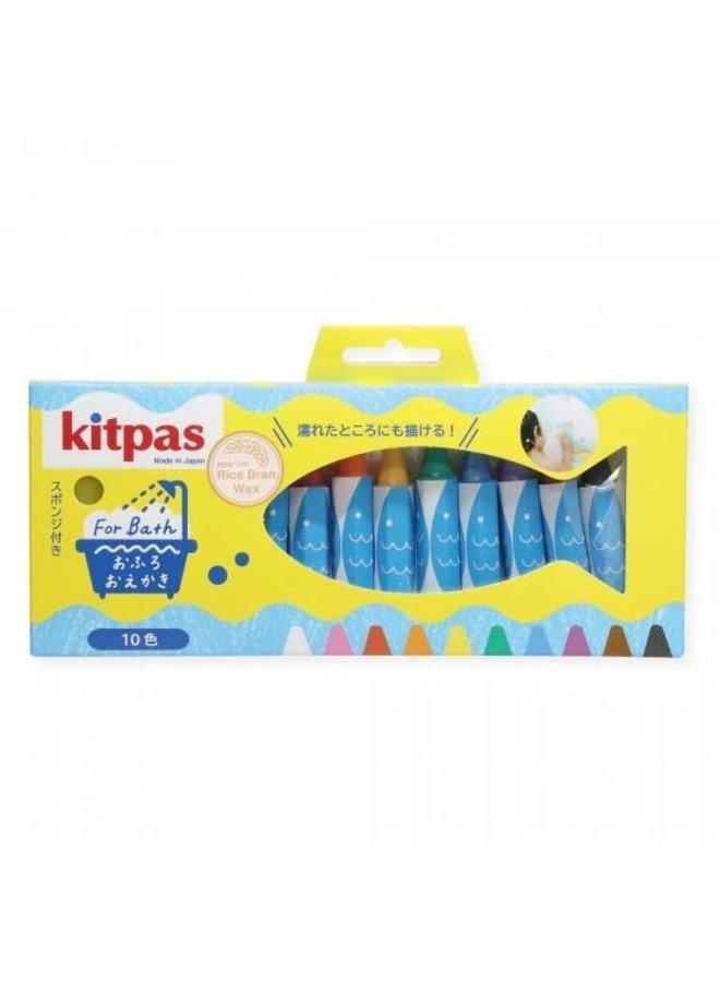 Badkrijt (10 stuks) inclusief spons - Kitpas