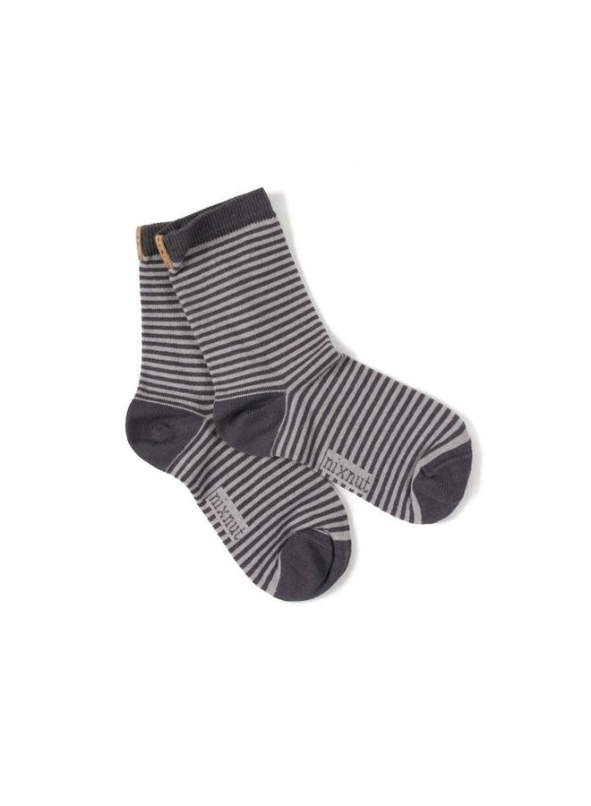 Stripe Socks - Antracite Stripe - Nixnut