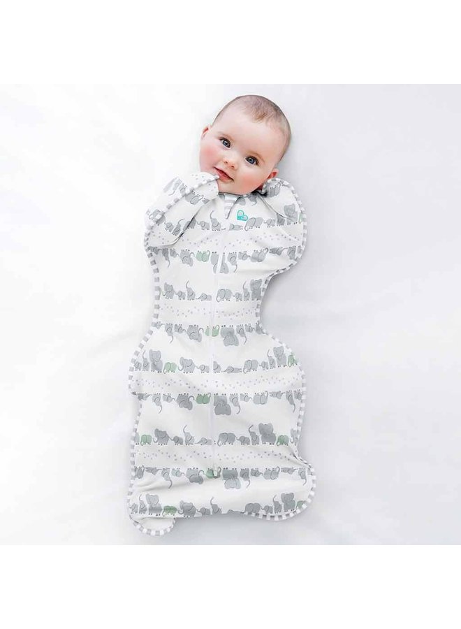 Swaddle Up inbakerslaapzak original 0.2 TOG Lite - Elephant - Love to Dream