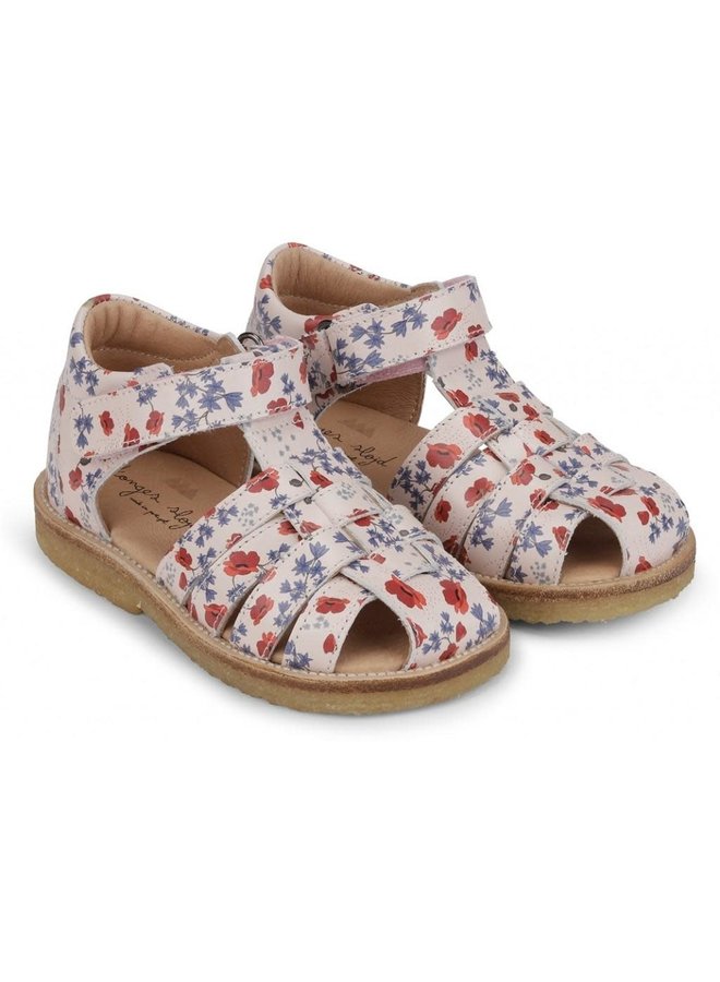 Lapinou Strap Sandal Print - Poppy - Konges Slojd