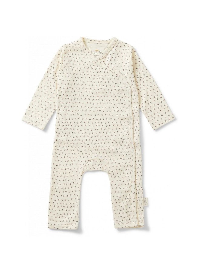 Newborn Onesie - Tiny Clover Beige - Konges Slojd