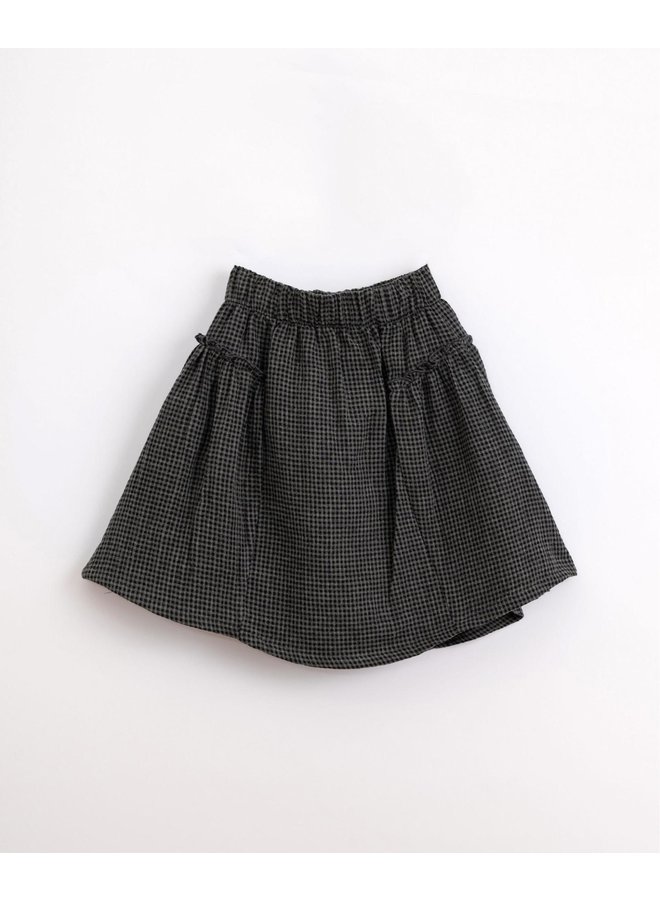 Cotton skirt with vichy pattern - Play Up
