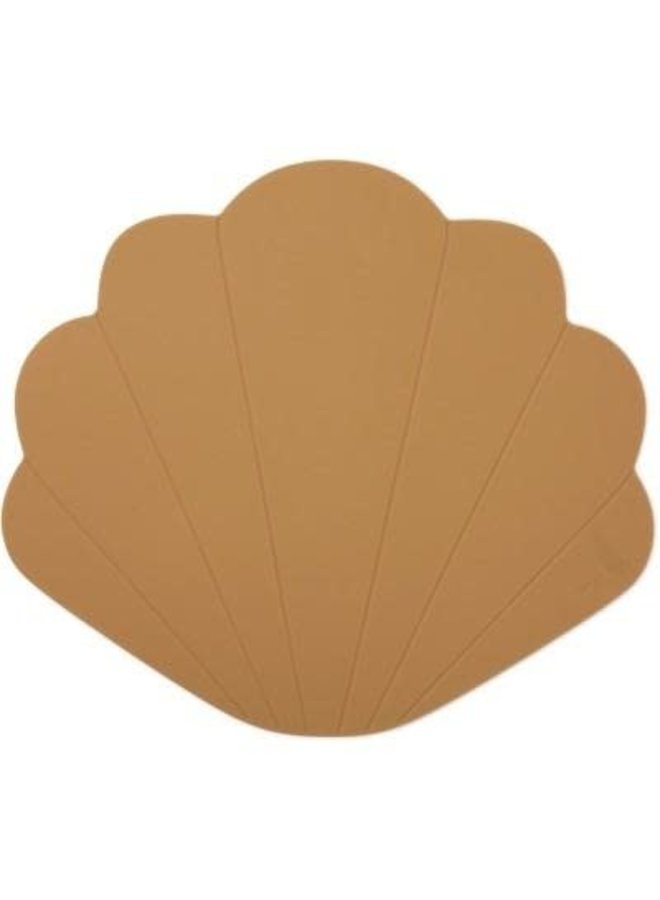 Silicone placemat Schelp - Terracotta - Konges Slojd