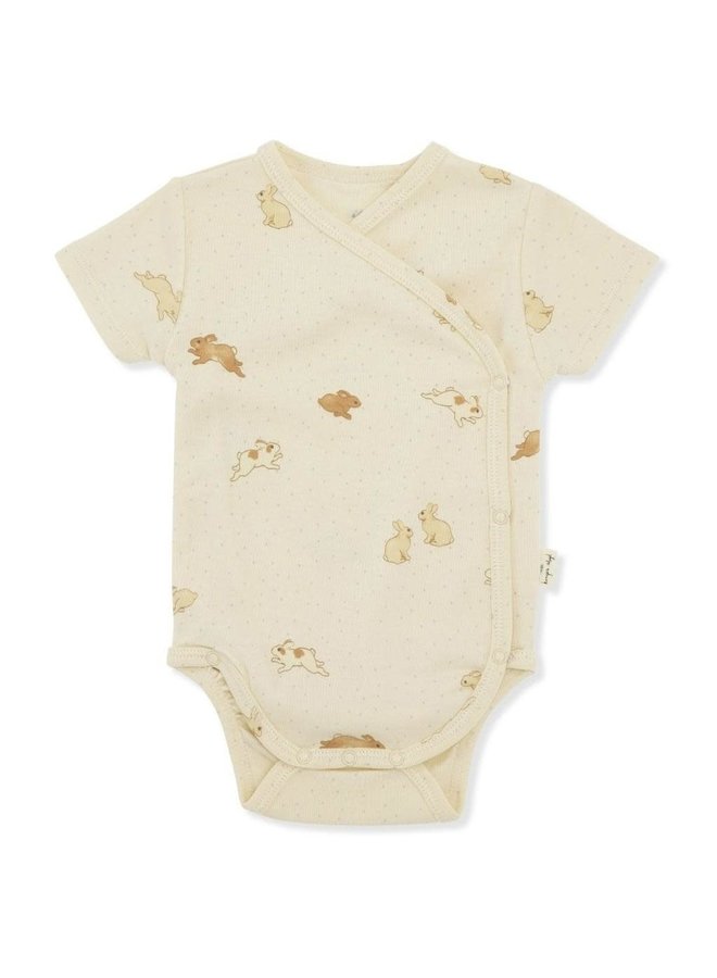 Classic Newborn Body Short Sleeves - Petit Lapin - Konges Slojd