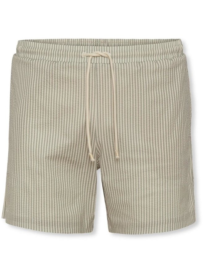 Asnou Dad Swimshorts Printed Stripe - Laurel Oak St - Konges Slojd