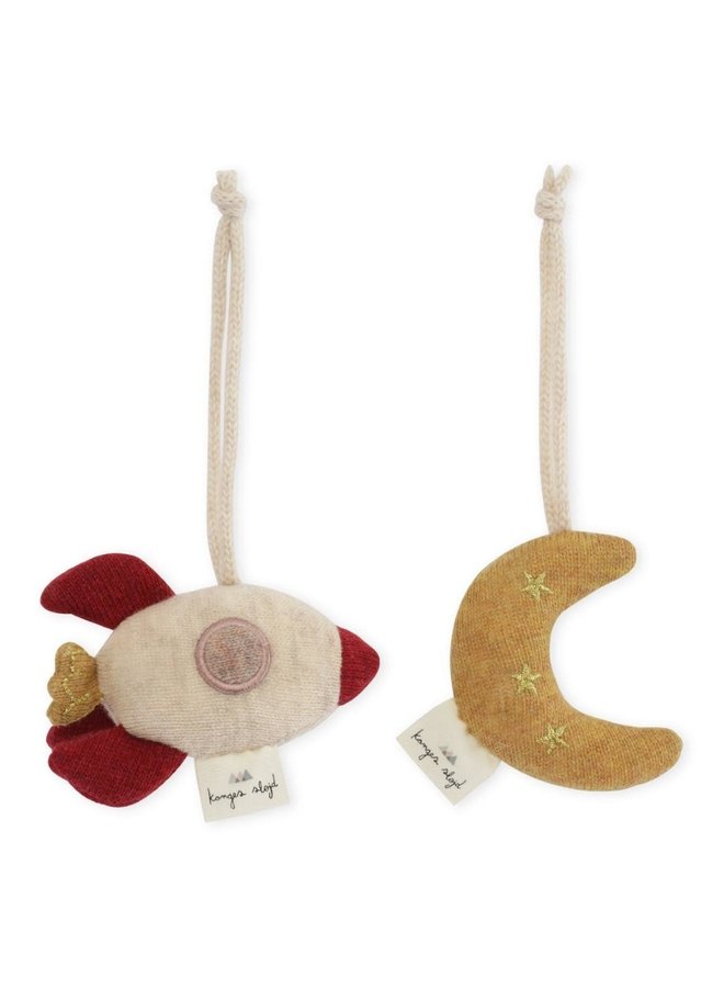 2 pack activity moon/rocket - konges slojd