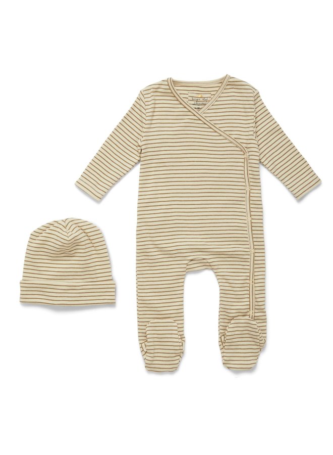 Dio Newborn Set Deux - Dijon Stripe - Konges Slojd