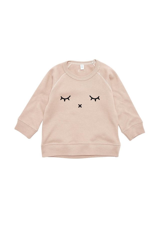 Sweatshirt Sleepy - Rose - Organic Zoo