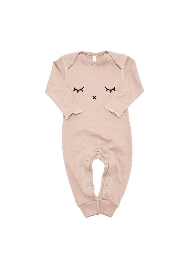 Playsuit Sleepy - Rose - Organic Zoo