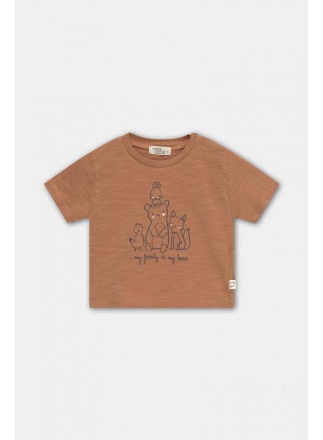 Baby T-Shirt Family - Terracotta - My Little Cozmo
