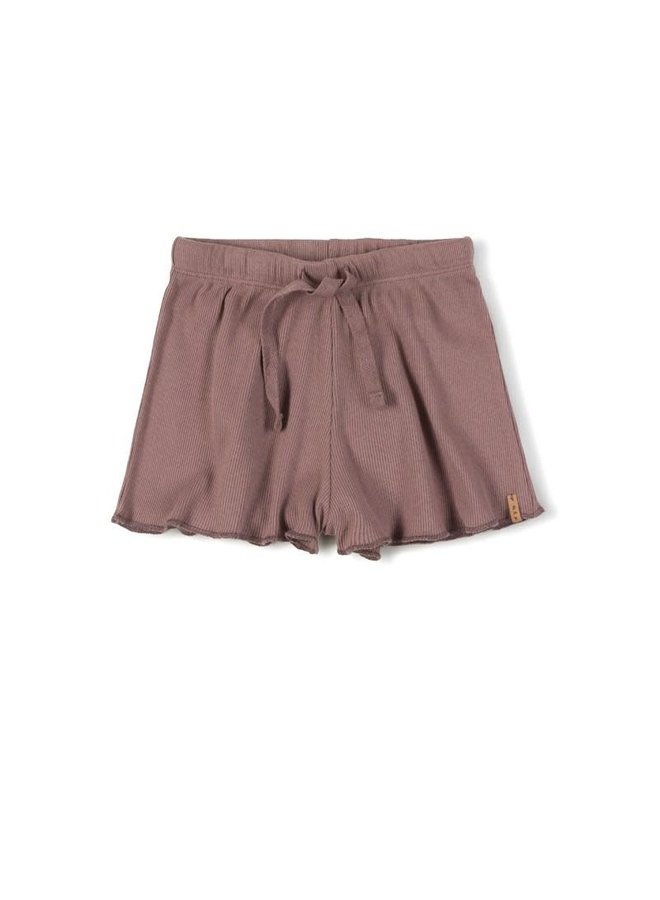 Rib Short - Mauve - Nixnut