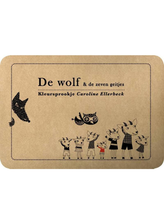 DIY Kleursprookje - De Wolf & de Zeven Geitjes - Caroline Ellerbeck