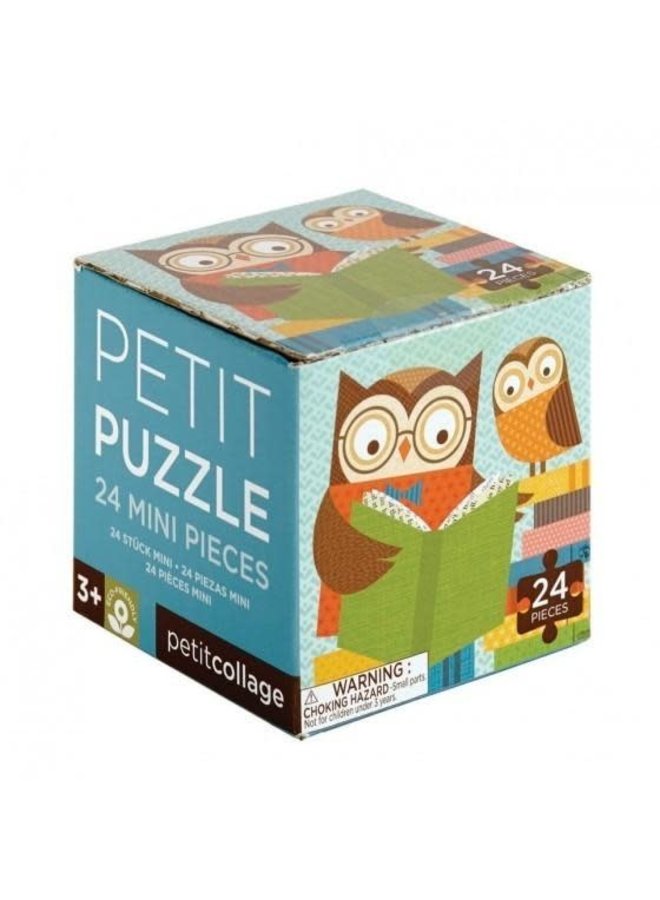 Puzzel Mini - 24 stuks - Uil - Petit Collage