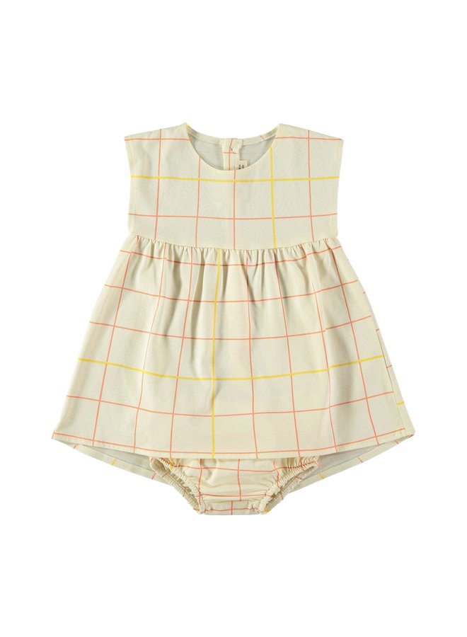 Dress and Bloomer - Grid - Babyclic