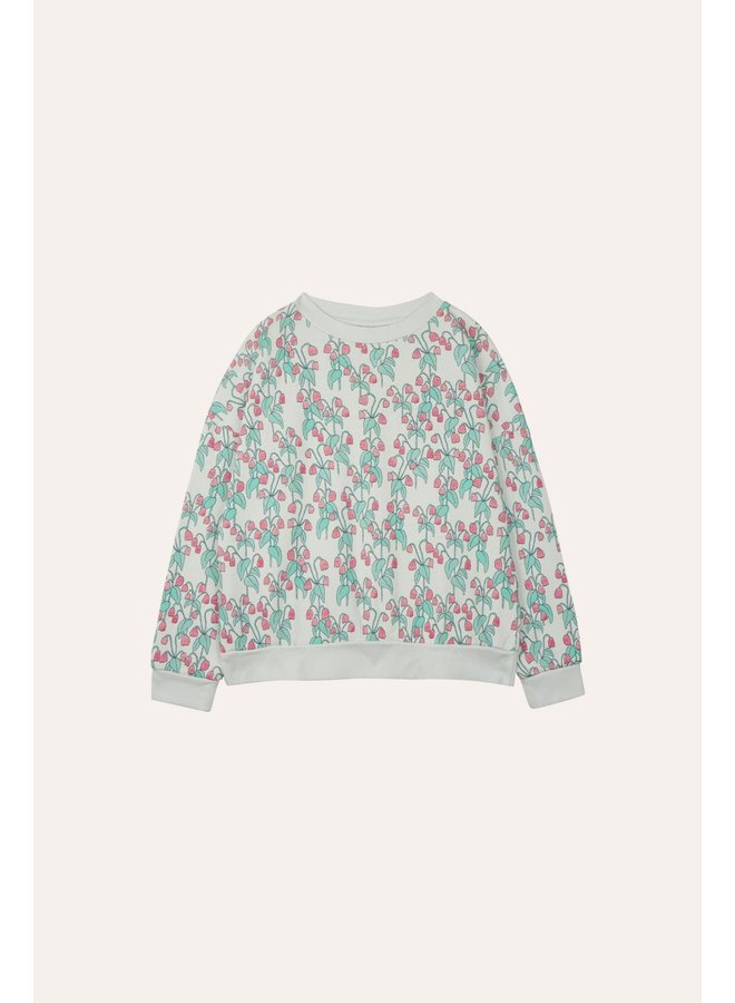 Blue Flowers Sweatshirt - Blue - The Campamento