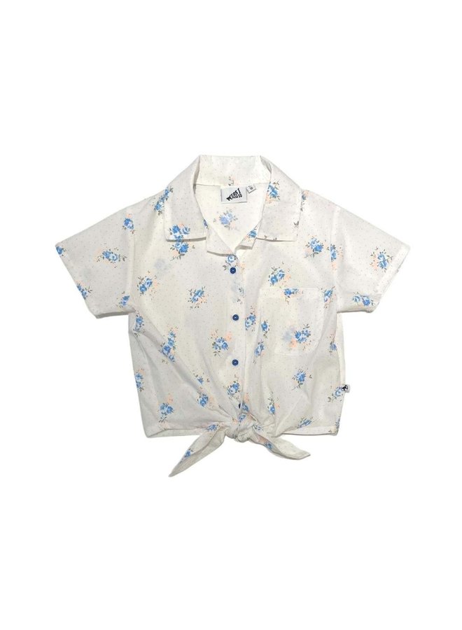 Voile Floral Knot Shirt - Cos I Said So