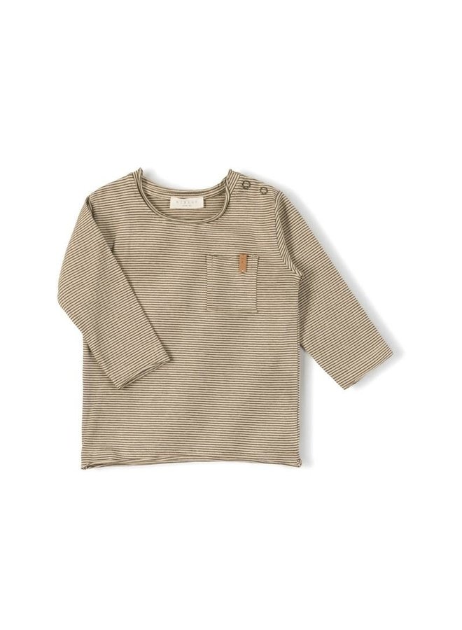 Longsleeve - Khaki Stripe - Nixnut