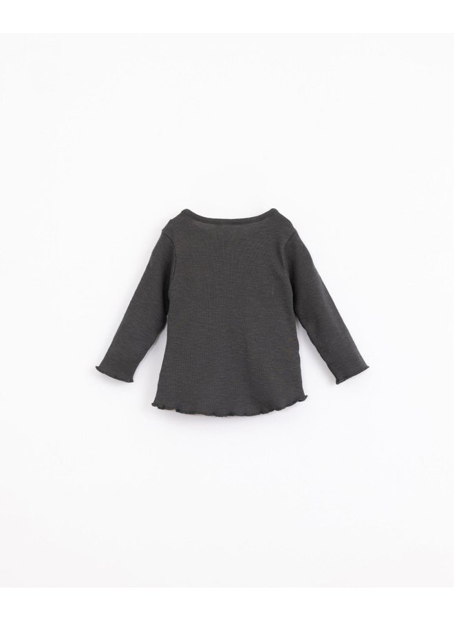 T-shirt in organic cotton with shoulder opening - Play Up