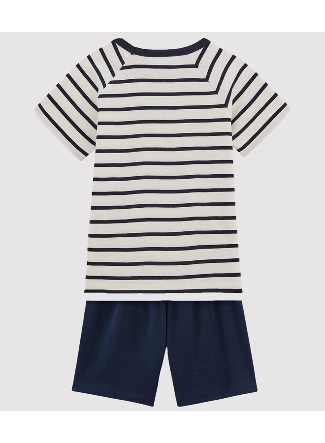 Zomerse Pyjama - Navy Stripes - Petit Bateau