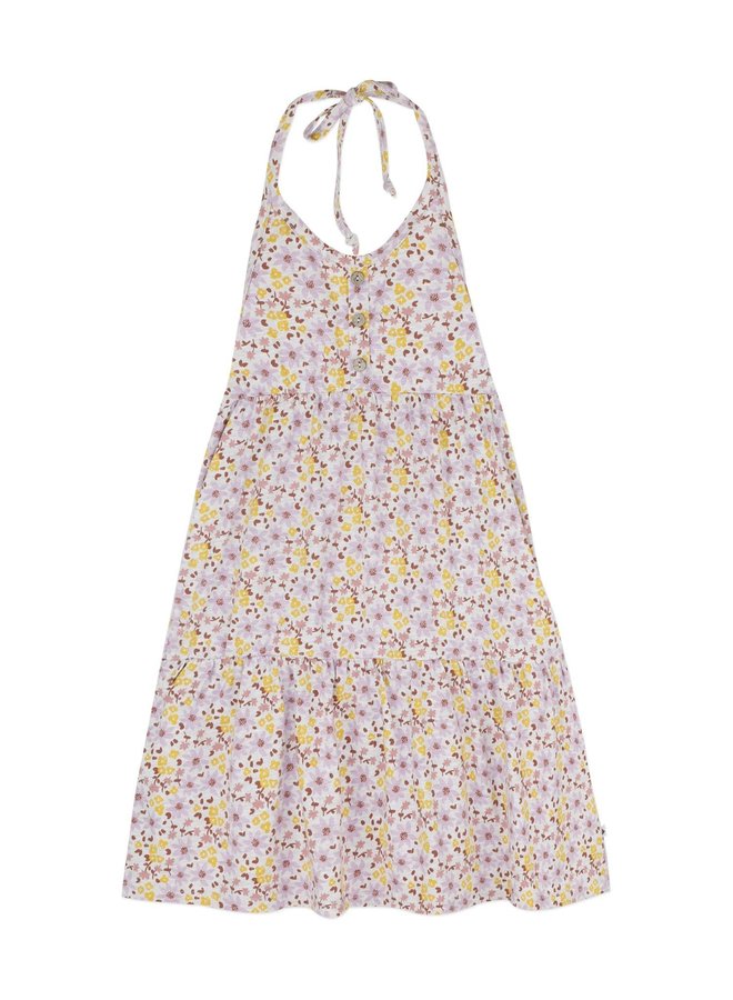 Dress Hally - Flowers-Summer-Lila - Ammehoela