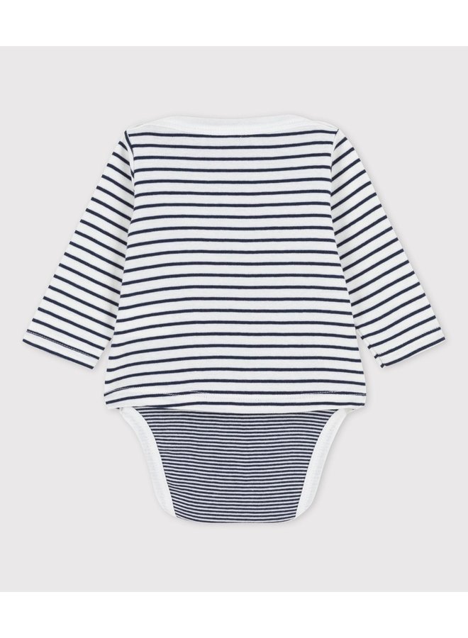 Marinière body van biokatoen voor baby's - Petit Bateau