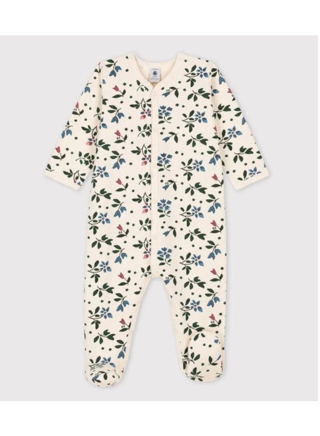 Slaappakje Molton - Flowers - Petit Bateau