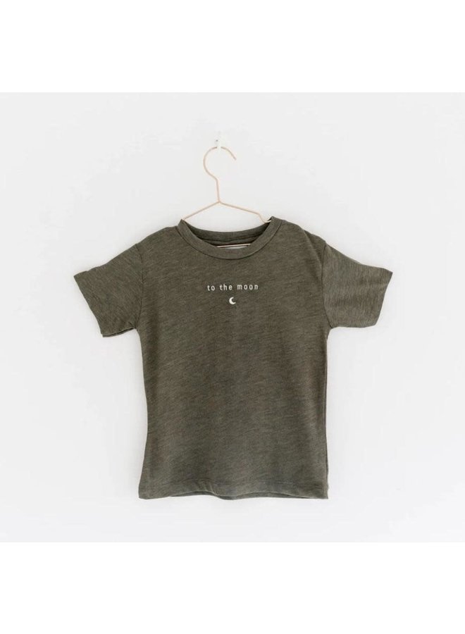 T-Shirt Mini - To The Moon - Khaki - Elle & Rapha