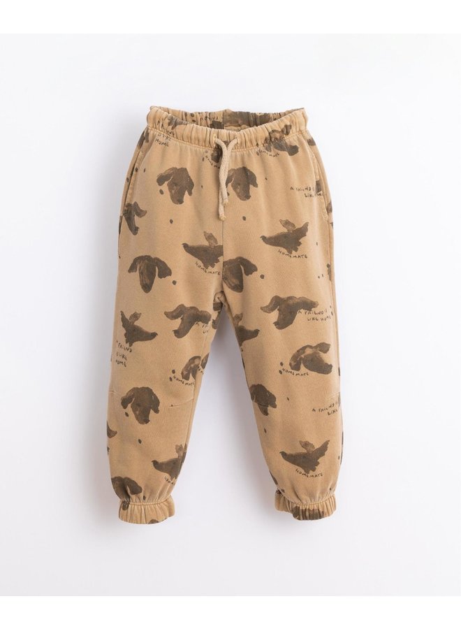 Trousers with pockets and dogs print  - Play Up