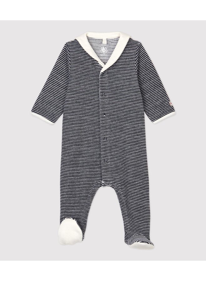 Velours Pyjama - Classic Stripes - Petit Bateau