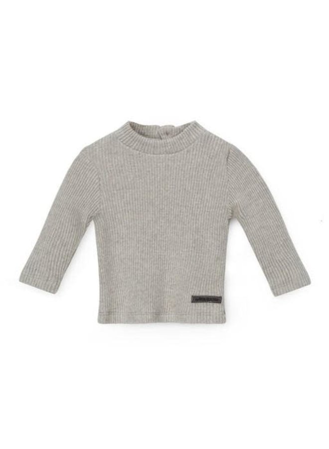 Baby Rib Sweater - Light Grey - My Little Cozmo