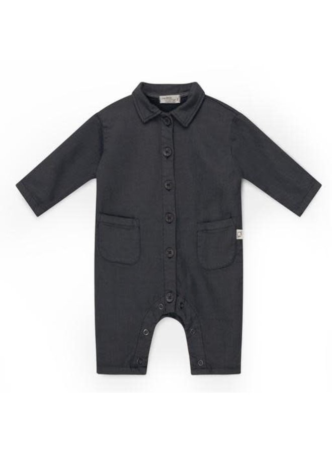 Fleece Jumpsuit - Dark Grey - My Little Cozmo