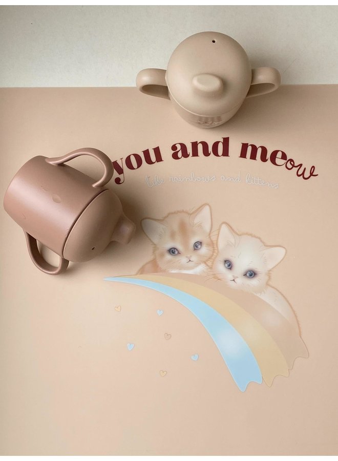 Silicone placemat - Rainbow kitty - Konges Slojd